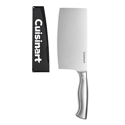 Cuisinart 7" Stainless Steel Cleaver with Blade Guard