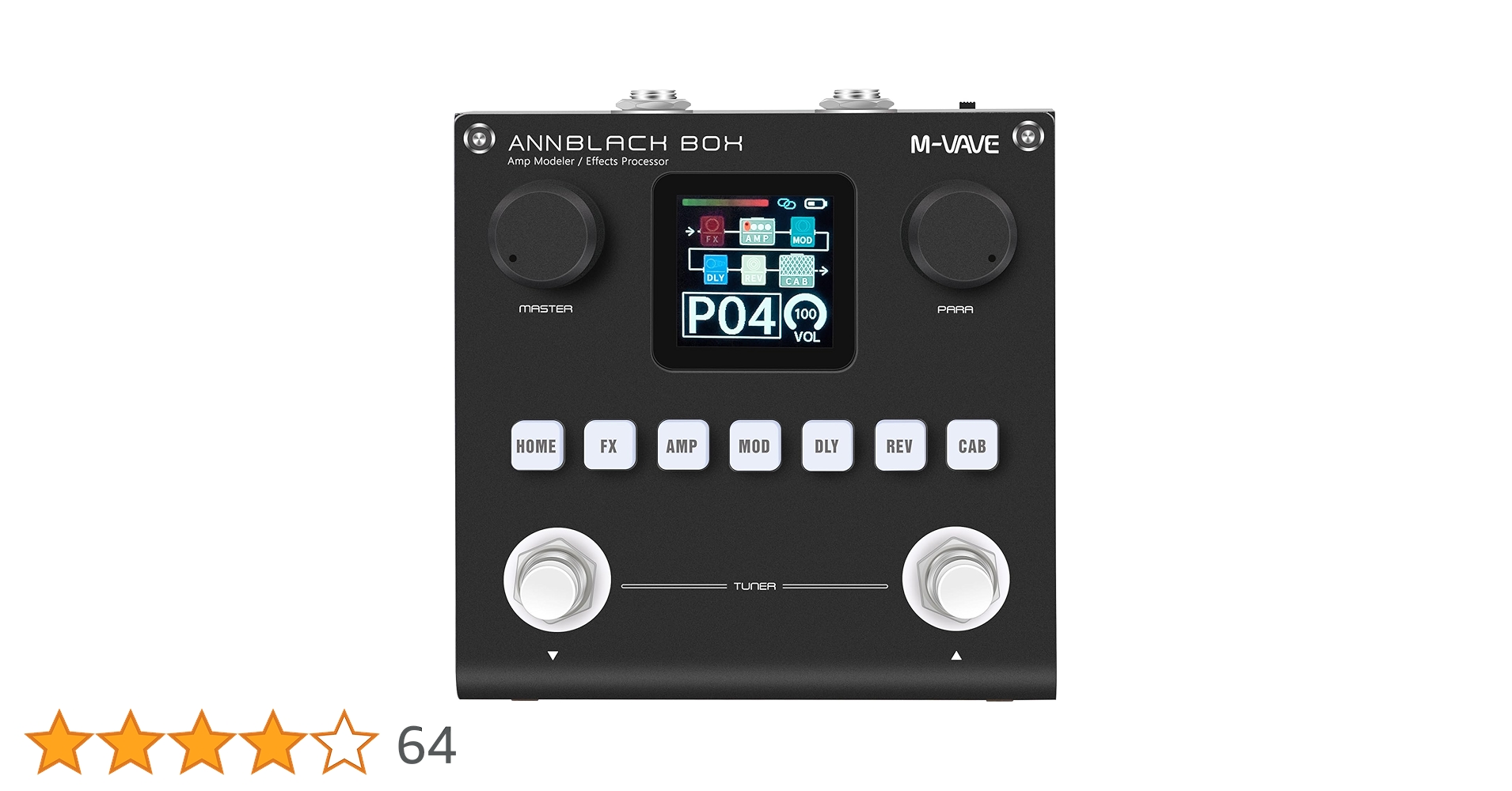 Amazon.co.jp: M-VAVE ANN ブラックペダルボックス マルチエフェクト