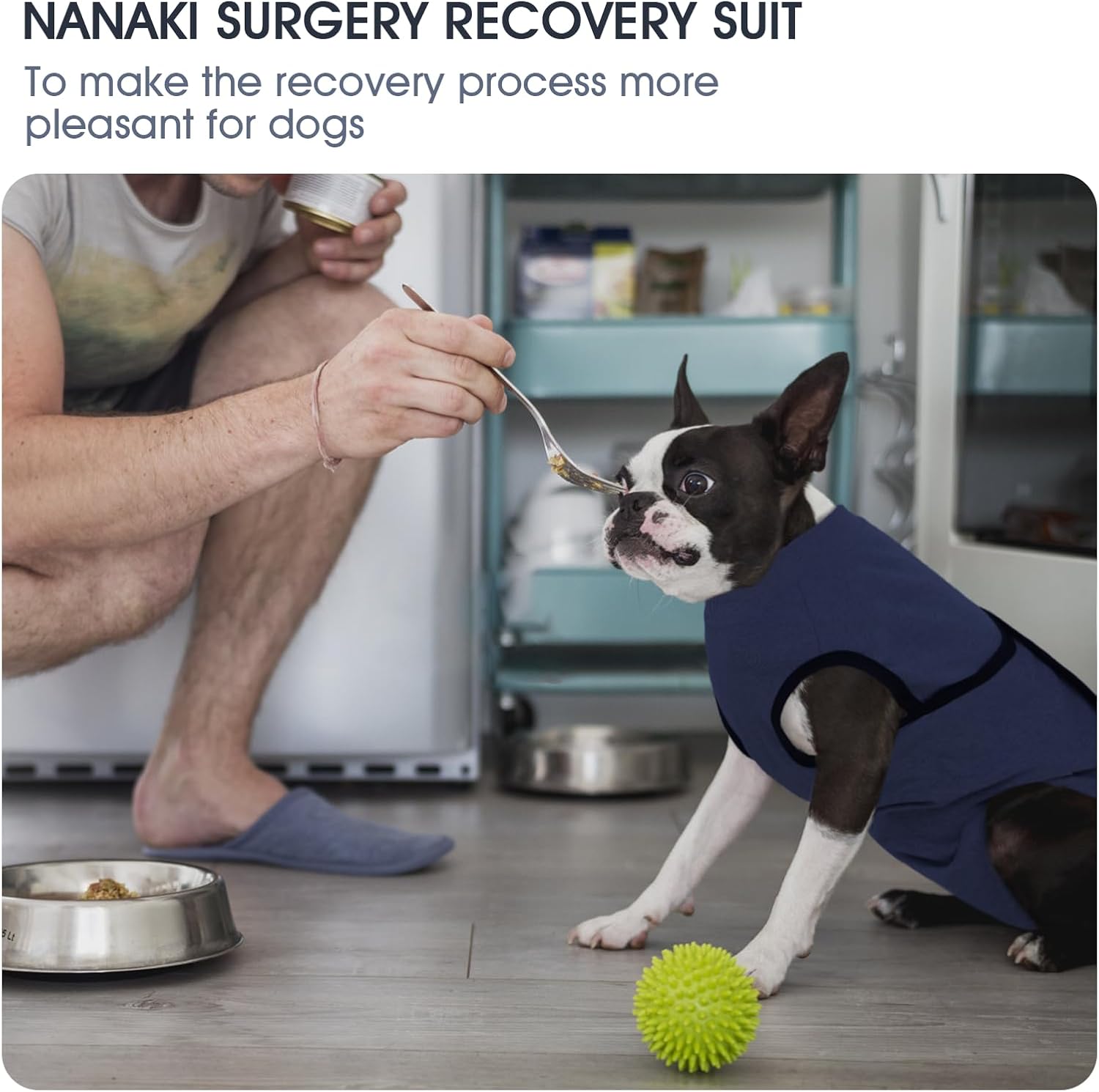 Nanaki Dog Onesie for Surgery Female & Male-Neuter/Spay Recovery Suit, Surgery Suit Abdominal Wounds Bandages, E-Collar & Cone Alternative Prevent Licking, Protective Pet Pajamas, Post-Op Wear, 3XL