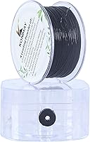 Vista 25 de KONMAY Cuerda elástica de elastano marrón de 0.031 in, cordón elástico suave para abalorios, 450 yardas para pulseras, collares y fabricación