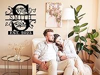 Vista 107 de Wedding Gifts for Couples 2025, Personalized Metal Name Signs, Custom Name Signs, Custom Family Name Sign, Last Name Sign, Monogram Letters Wall