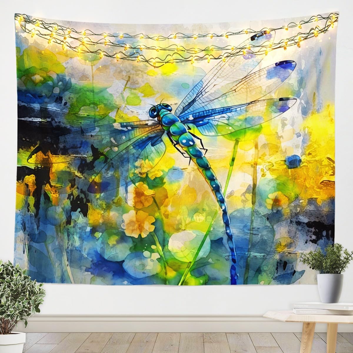 jejeloiu Dragonfly Tapestry Wall Art
