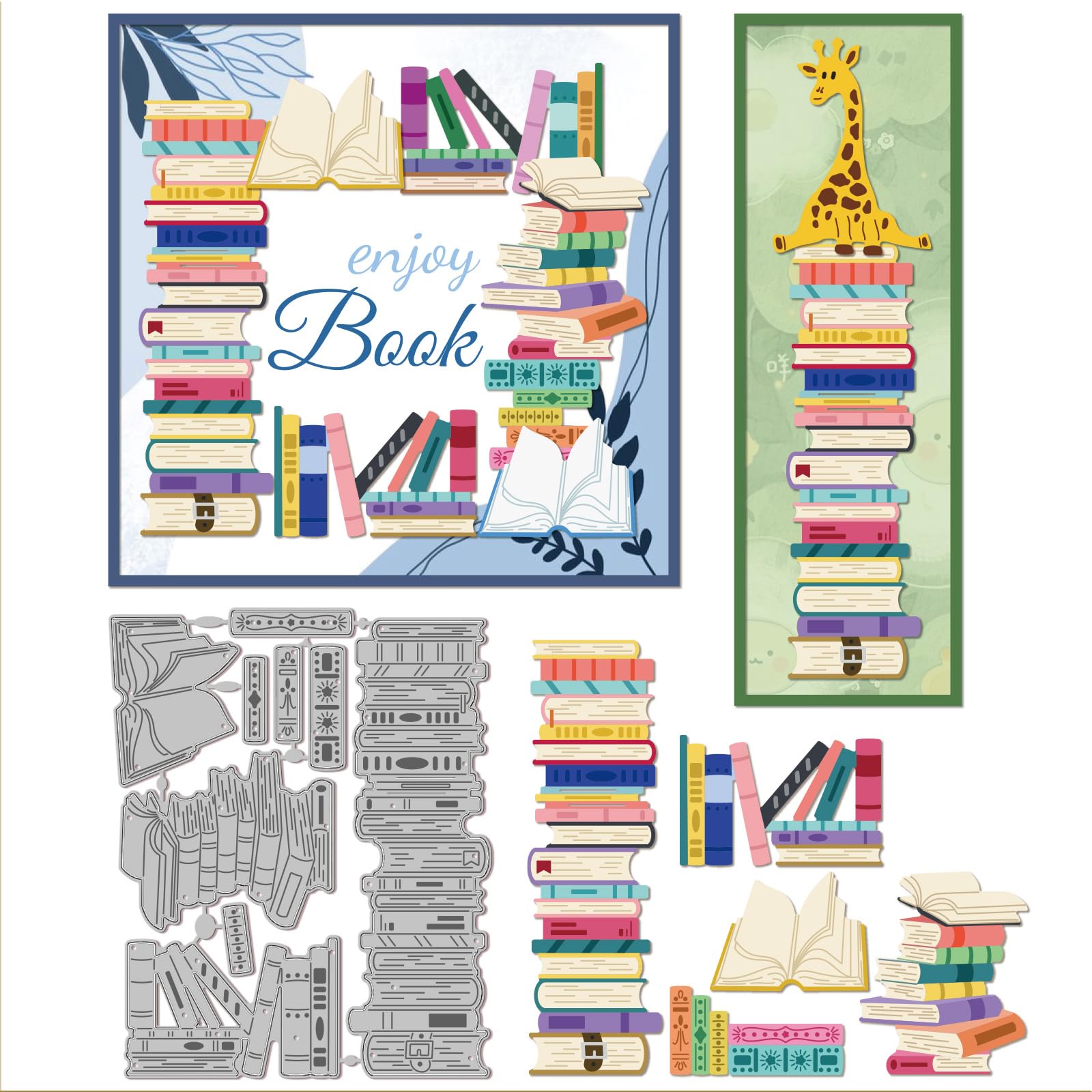 Craftelier - Set di mini matrici essenziali per album di ritagli, fai da te, biglietti di auguri, forma ovale - Dimensioni: circa 3,2 x 4,2 cm e 7 x 9,2 cm