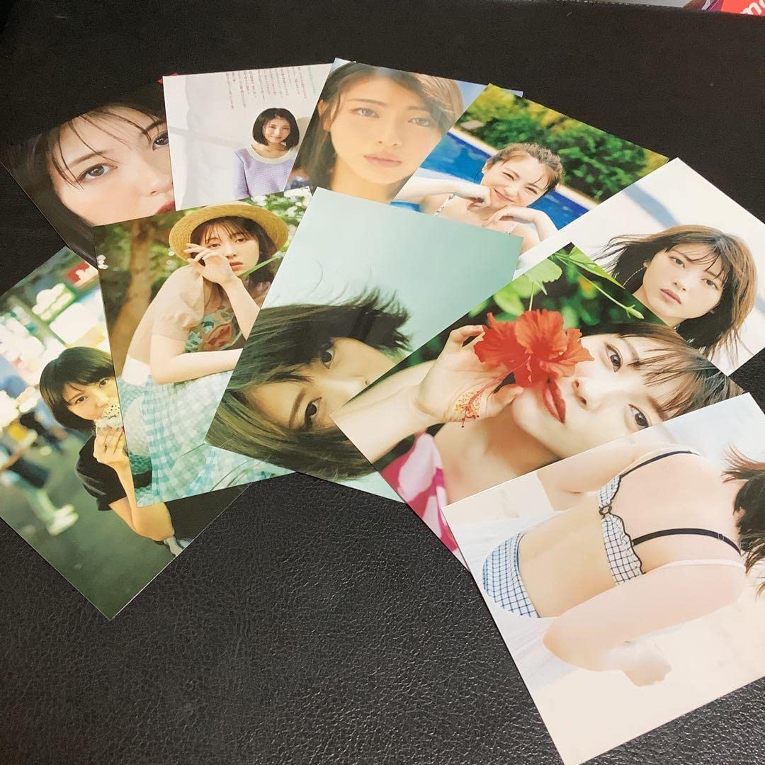 Amazon.co.jp: 2)80129)浜辺美波 L判写真10枚set : 文房具・オフィス用品