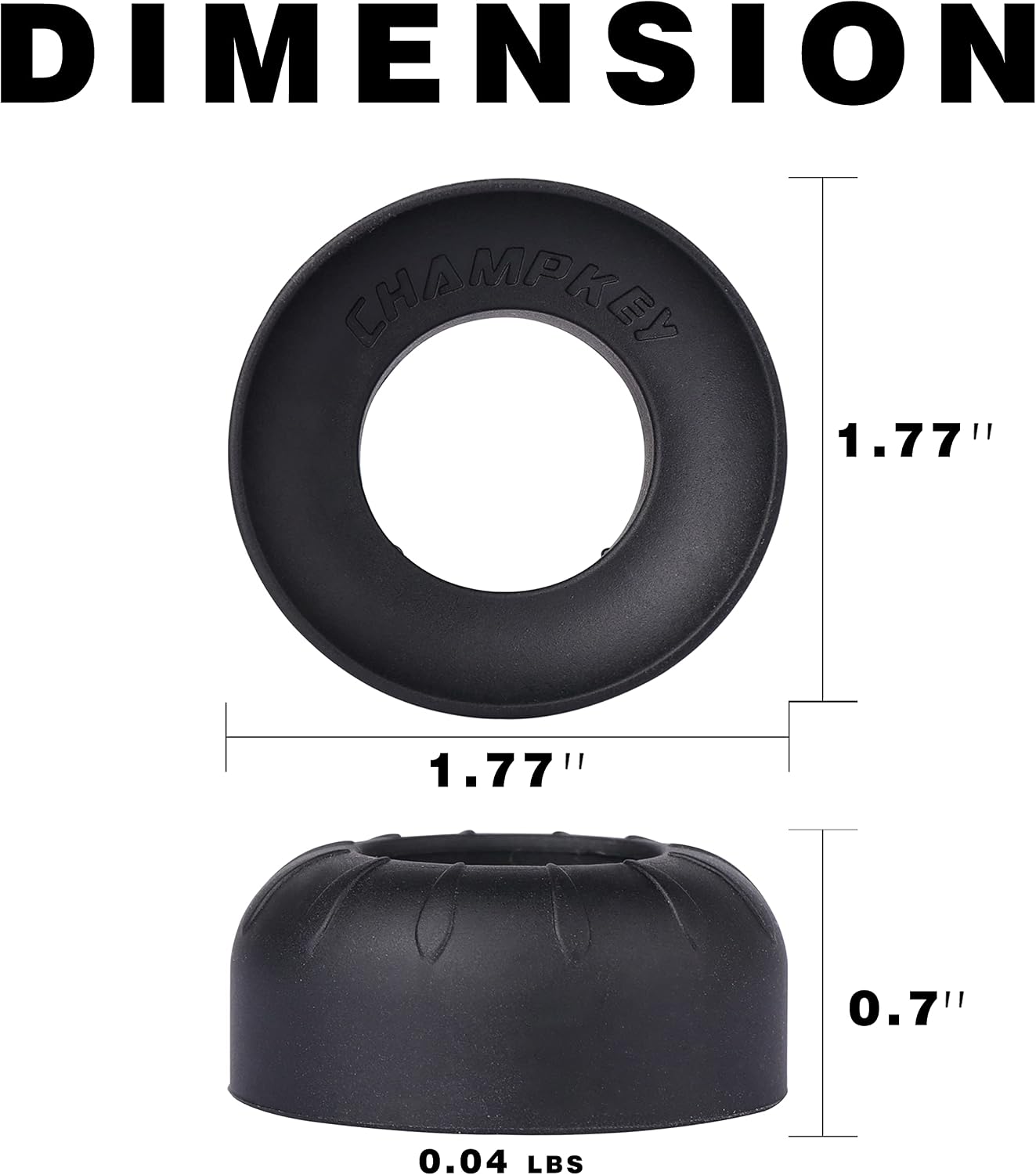 CHAMPKEY Premium Choke Up Rings 4 Pack | Reduced Hands Pain and Pressure Baseball Rings | Ideal for Baseball, Softball and Tee Ball Bat