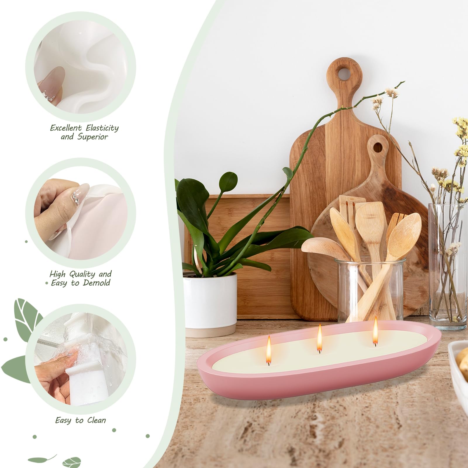 Epoxy Mal Dienblad Siliconen Gietvorm Dienblad - Epoxy Mal Voor Het Maken Van Onderzetters, Sieradenborden En Decoratieve Schaaltjes Siliconen Mal Voor Sieraden Epoxy Mal Dienblad Siliconen Gietvorm Dienblad - Epoxy Mal Voor Het Maken Van Onderzetters, Sieradenborden En Decoratieve Schaaltjes Siliconen Mal Voor Sieraden