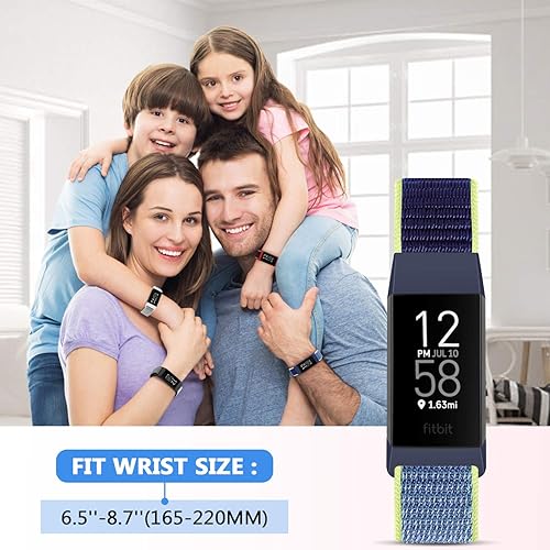 Miniatura 97 de Correas de nailon para reloj, compatibles con Fitbit Charge 4, Charge 3, Edición especial, correa de repuesto suave, deportiva, transpirable