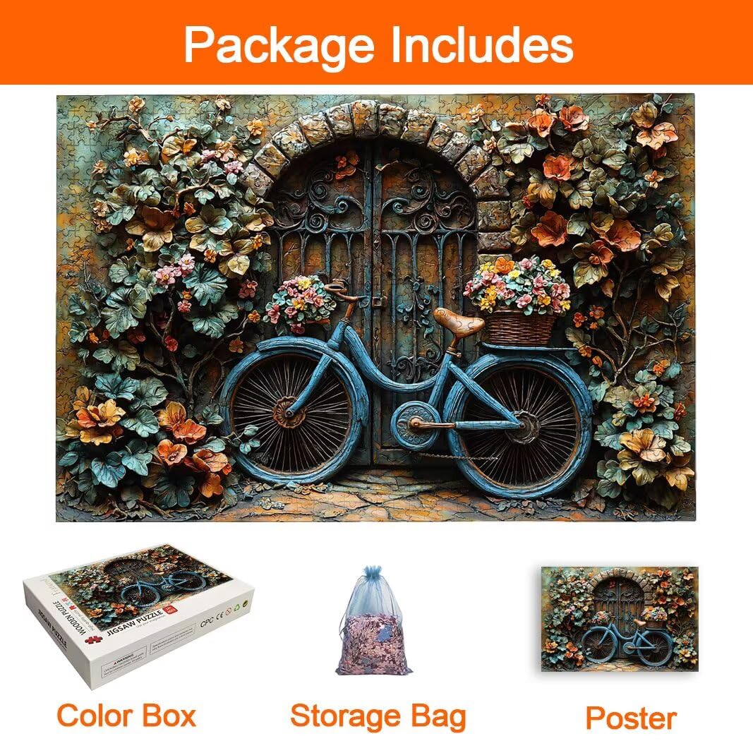 Puzzle 2000 Piezas, Puzzle Bicicleta, Rompecabezas Adultos, Regalos -8123