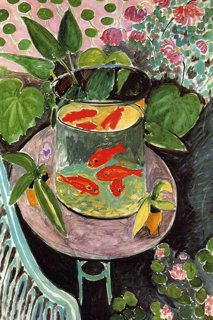 Henri Matisse Goldfish Matisse Wall Art Abstract Art Poster Print French Fine Art Colorism Abstract Poster Prints Aesthetic Henri Matisse Paintings Cool Wall Decor Art Print Poster 12x18