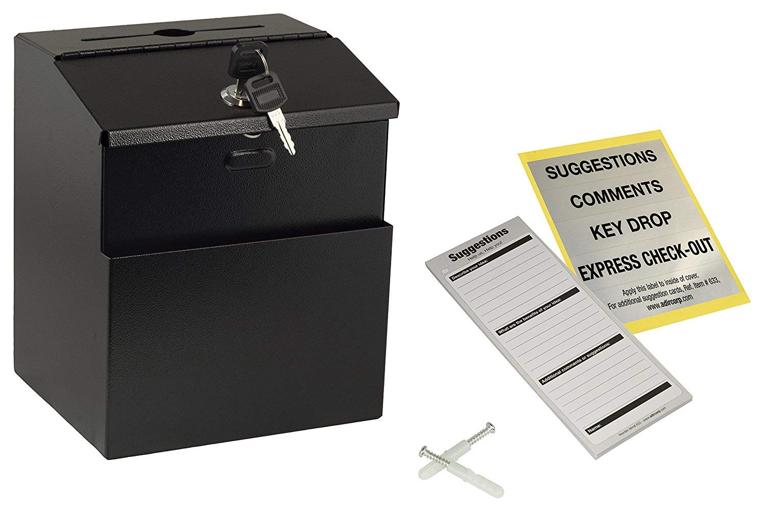 FixtureDisplays® Metal Collection Box Suggestion Box 15 X FixtureDisplays® Metal Collection Box Suggestion Box 15 X
