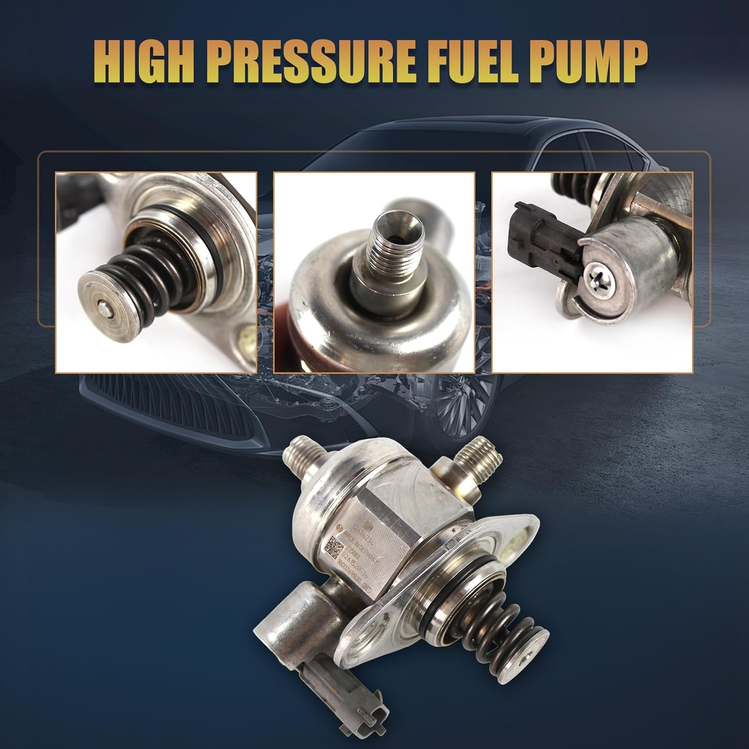 High Pressure Fuel Pump 12614934 Fit for 2008-2017 Chevy Camaro Traverse Buick Allure Enclave LaCrosse Cadillac CTS STS GMC Acadia Saturn Outlook V6 3.6L aftermarket part Replace OE 12639260 12634492