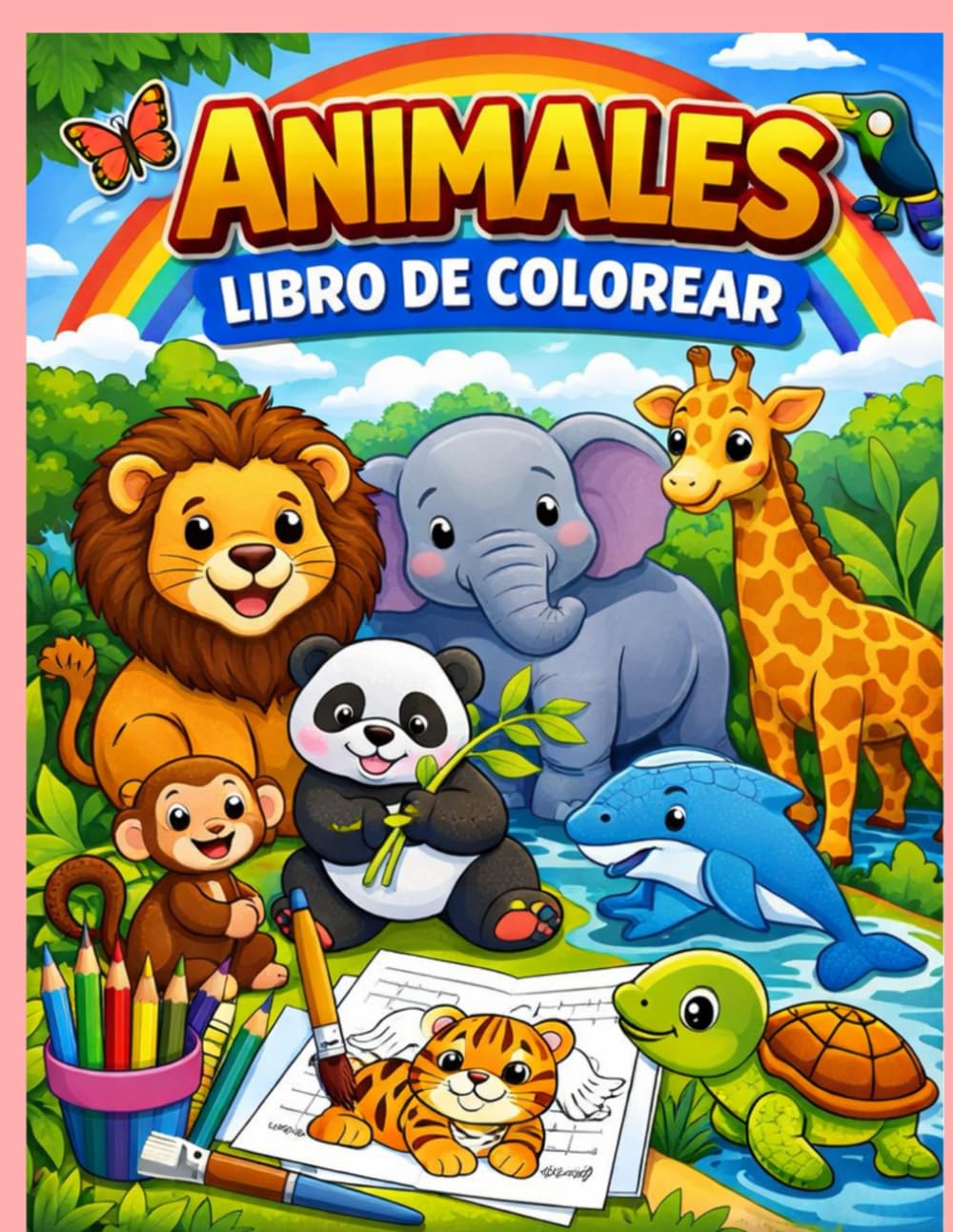 Mi primer libro de animales para colorear.