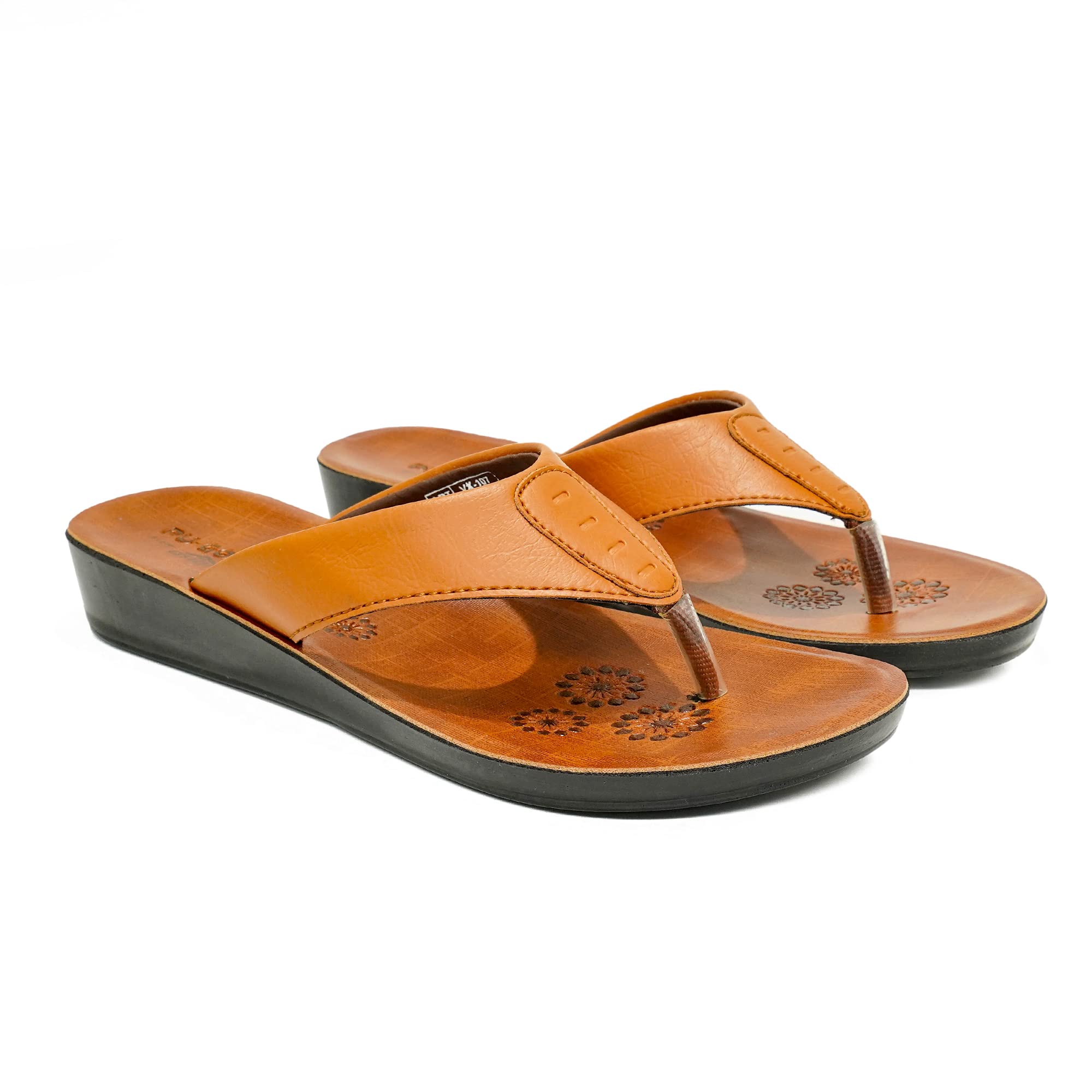 ASIAN Womens Casual Slipper Outdoor,Office Daily Used Lightweight Extra Comfortable Flip-Flop for Ladies & Girls Tan (B0BZRV38QG) Amazon Price History, Amazon Price Tracker
