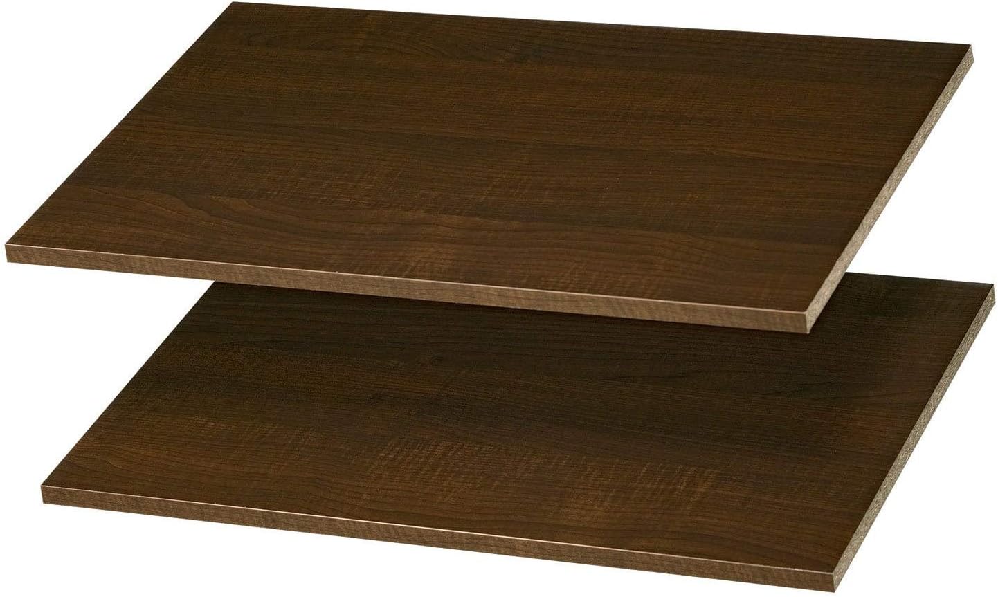 Easy Track .625 in. H x 14 in. L x 34.875 in. W Wood Closet Organizer Shelf 1 pk