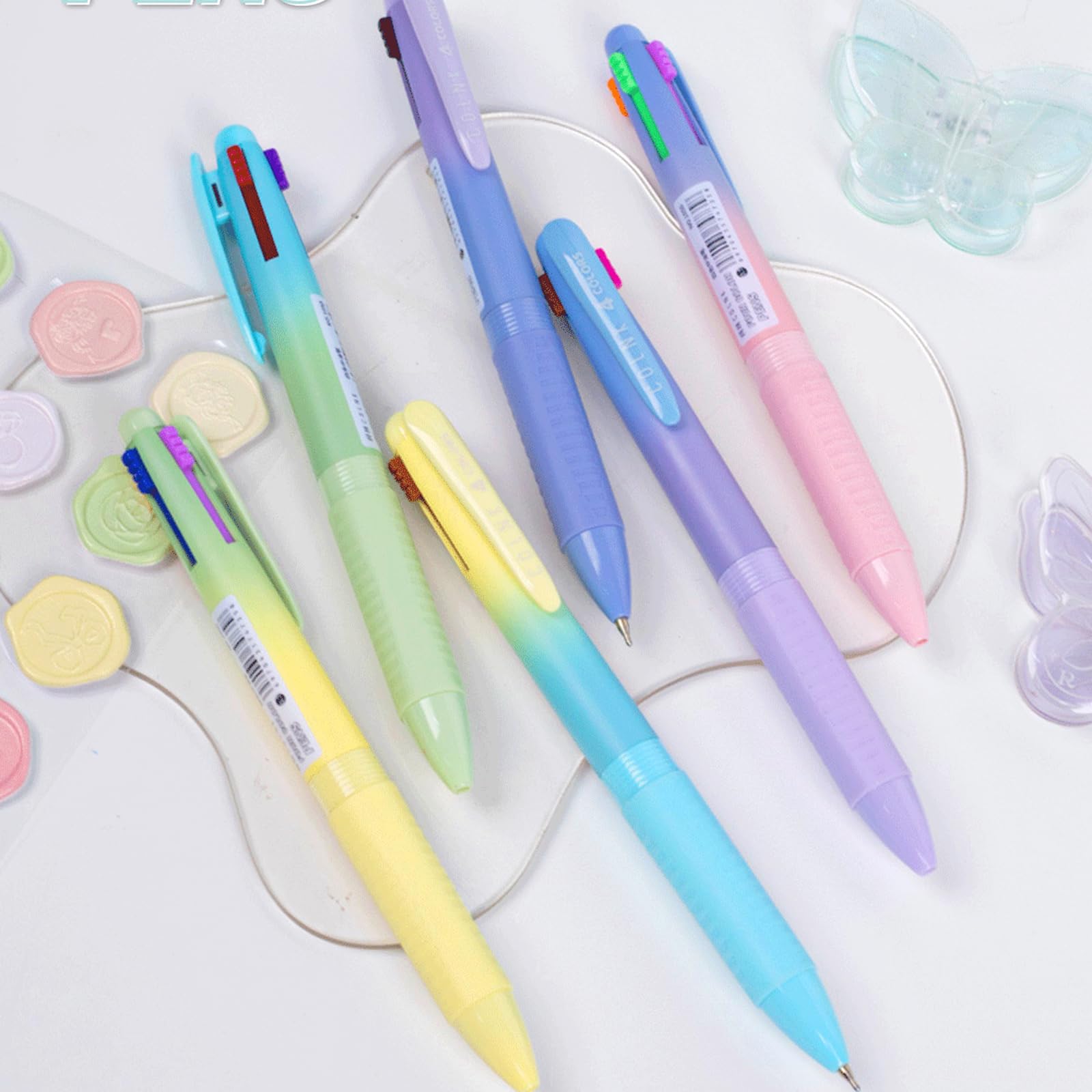 Penne Multicolori SURALIN 4 In 1 - Set Da 3 Con 12 Colori Totali - Foto 8