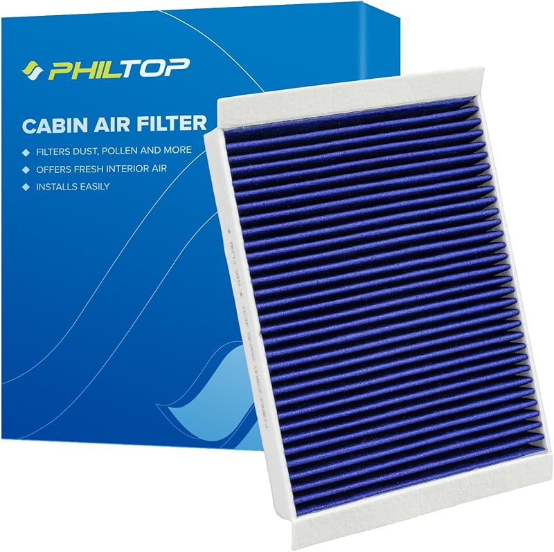 Filtro de cabine HEPA PHILTOP CF12152 com carvão ativado para Ford Mustang – 1 unidade