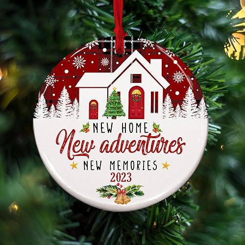 Miniatura 2 de Adorno de Navidad para el hogar 2023, regalo de inauguración de la casa, adorno de nuestra primera Navidad en el nuevo hogar, recuerdo del primer