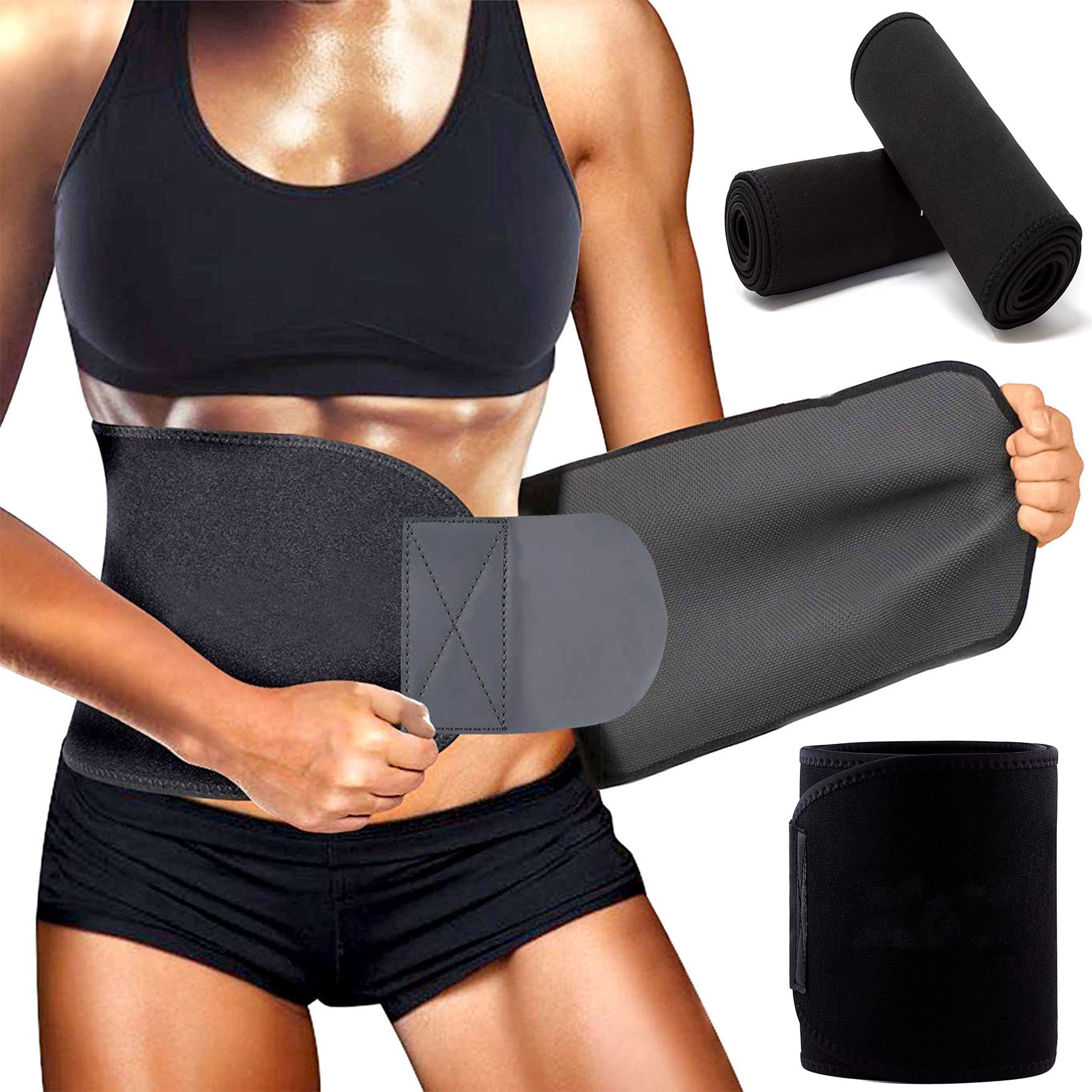 Fat Cutter Belt Waist Fat Burner Body Slimming Belt for Men and Women Slimming Belt for Weight Loss Back Support Waist Tummy Trimmer Abs Exercise Waist Trainer Free Size (B09VCG7ZDW) Amazon Price History, Amazon Price Tracker