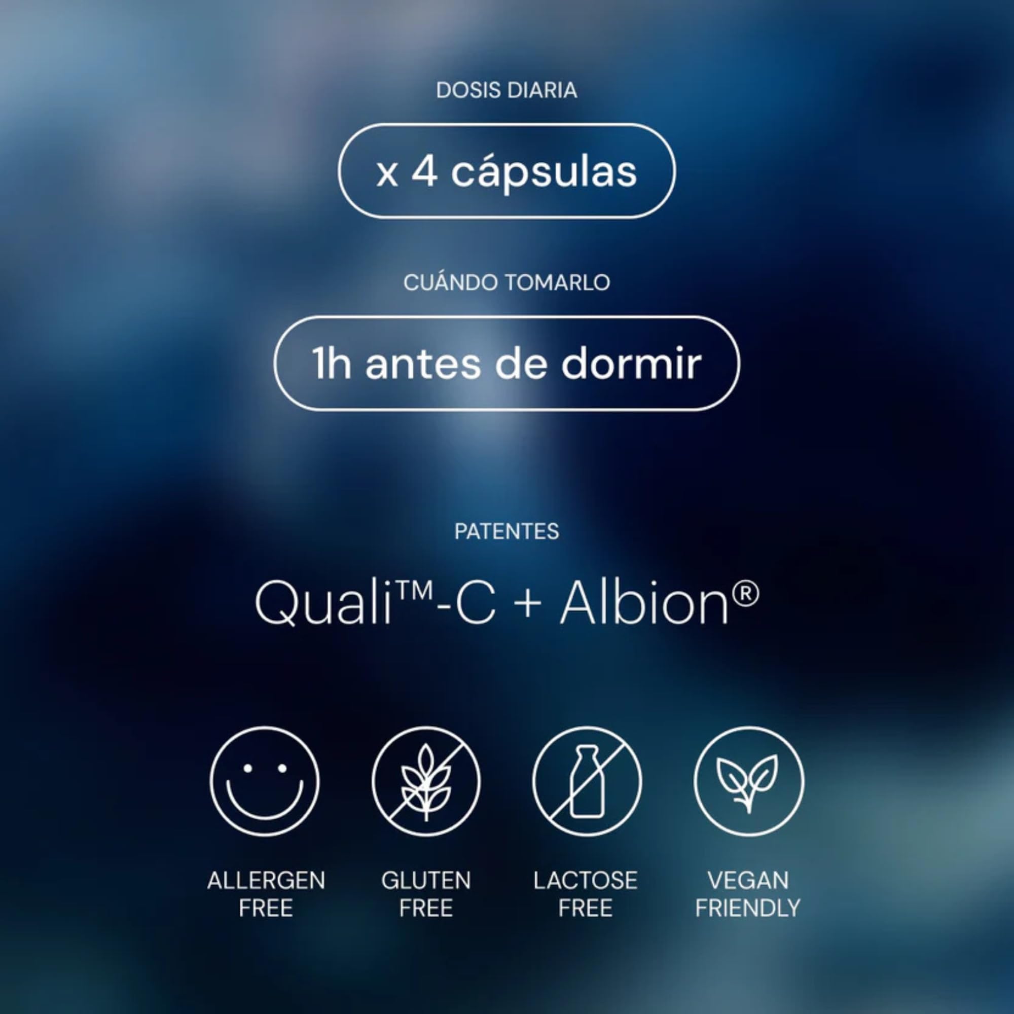 Melatonina Pura 1.9 mg con Magnesio + Triptófano + Vitaminas B6 D C Zinc Suplemento Vegano 120 Cápsulas para el Sueño