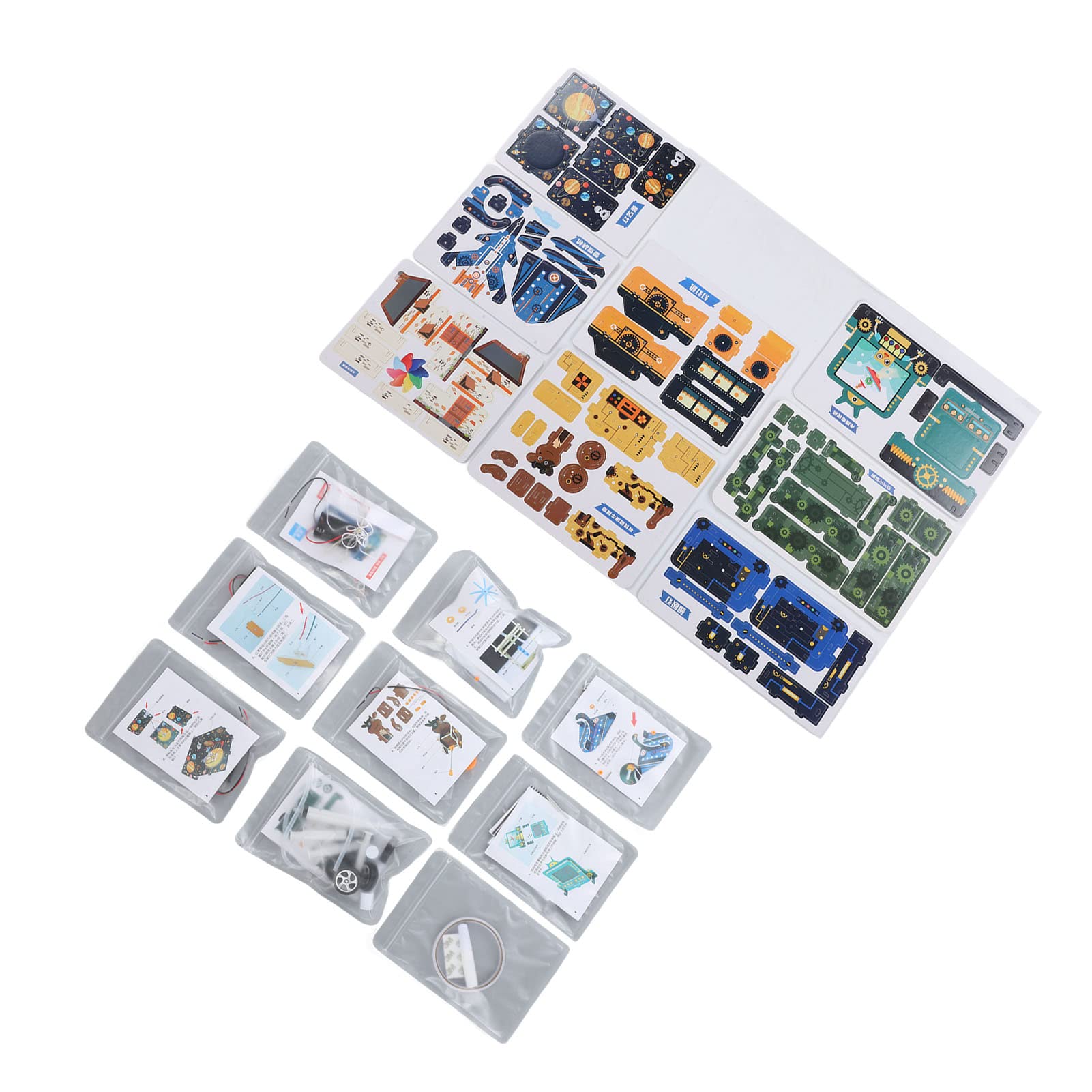 Changor Juego de Experimentos de Física, Juguetes Educativos Reciclables para Niños, Exploración Científica, Actividades Stem, Papel y Plástico