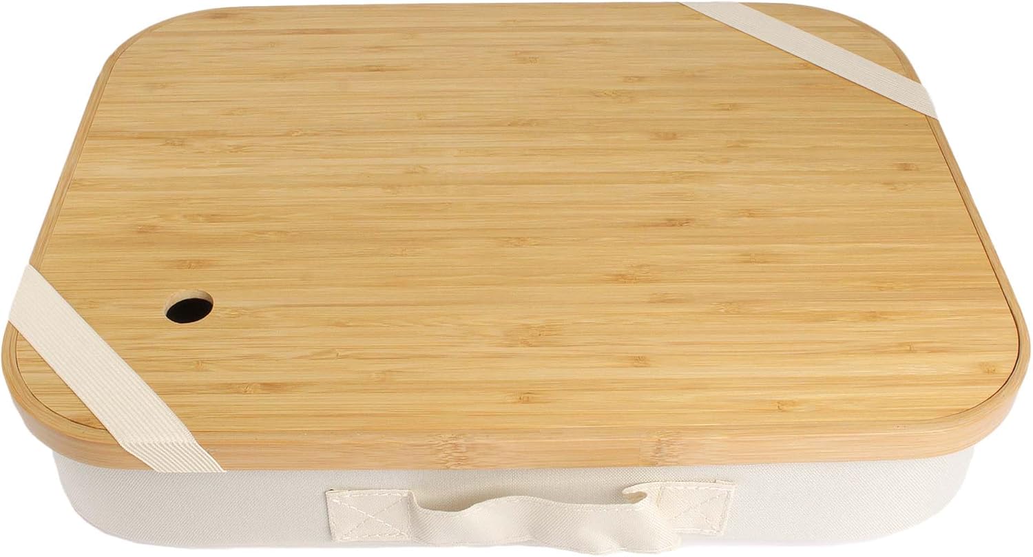 BambooMN Lap Storage Desks - White