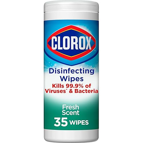Clorox Disinfecting Wipes, Bleach Free Cleaning Wipes, Fresh Scent, 35 Count (Package May Vary)