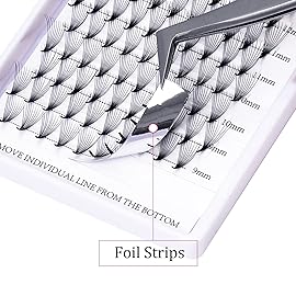 Lash Extension 10D Premade Volume Eyelash Extensions .05 .07 Thickness Premade Lash Fans Pointed Base Middle Stem Eyelash Extension Supplies(10D-0.05-DMix 8-14mm)