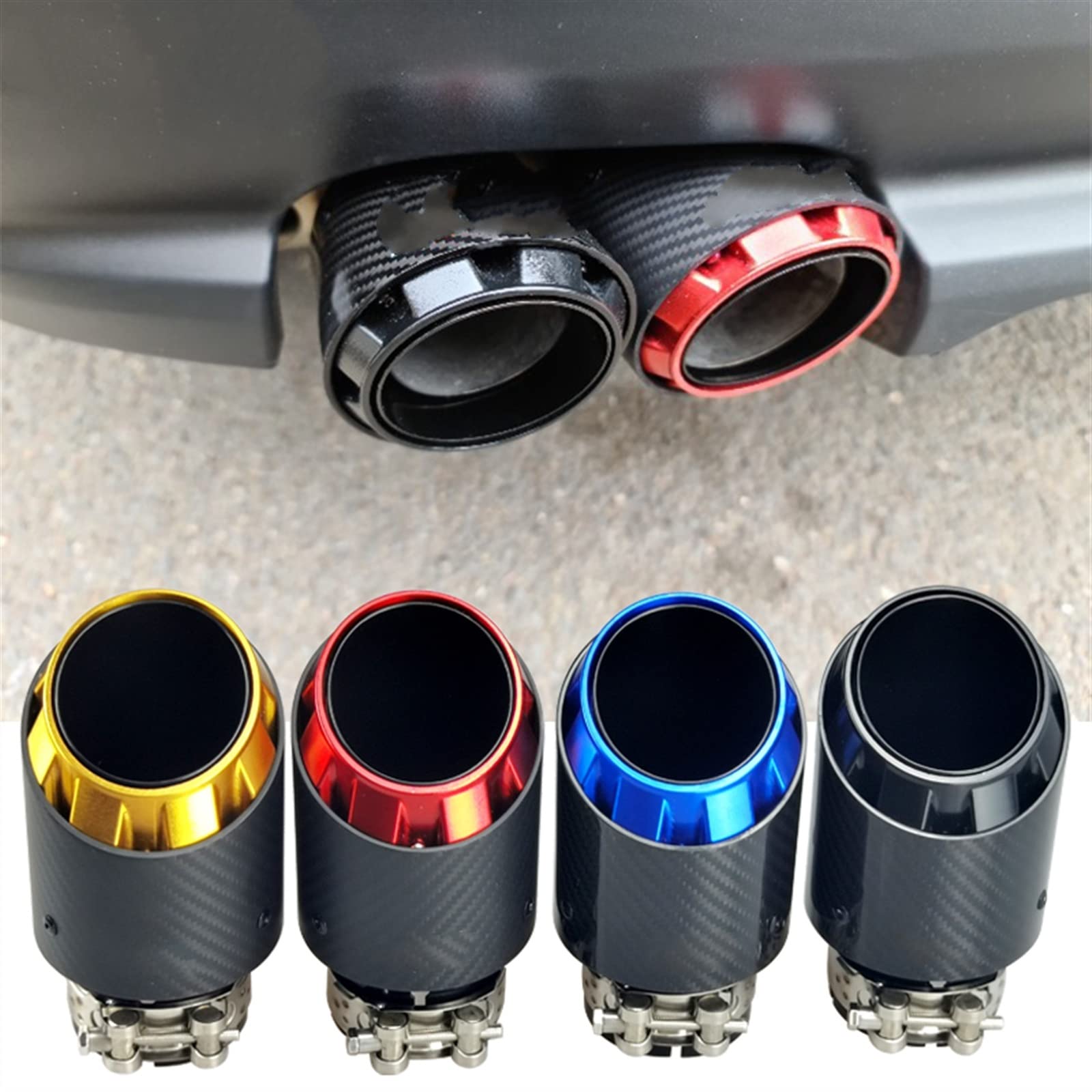 DANMOTO カーボンファイバー マフラー DANMOTO カーボン フルエキゾーストマフラーカワサキ ニンジャ