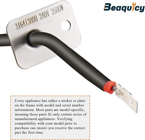 Miniatura 2 de Beaquicy 316413800 Elemento de horno - Reemplazo para horno Crosley Frigidaire Range