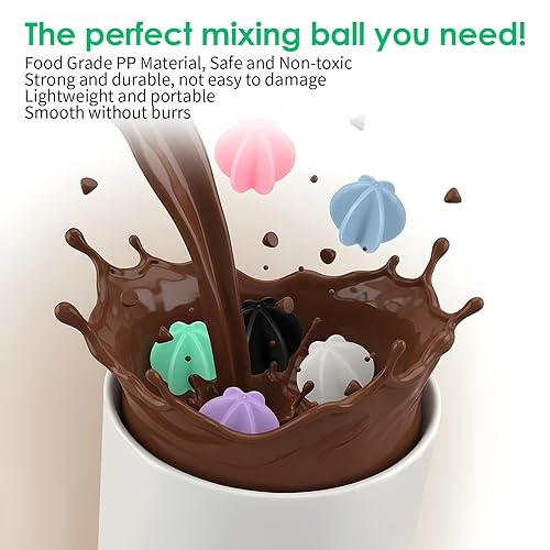 Miniatura 3 de 8 unidades de plástico de proteína Shaker Ball 1.5inch Blender Bottle Ball Shaker Balls para batidos de proteínas para beber botella taza mezclador