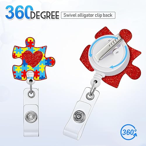 Miniatura 4 de Plifal Carrete retráctil con clip de identificación para enfermería y enfermería, tarjeta, lindo asistente médico, accesorios divertidos con clip de