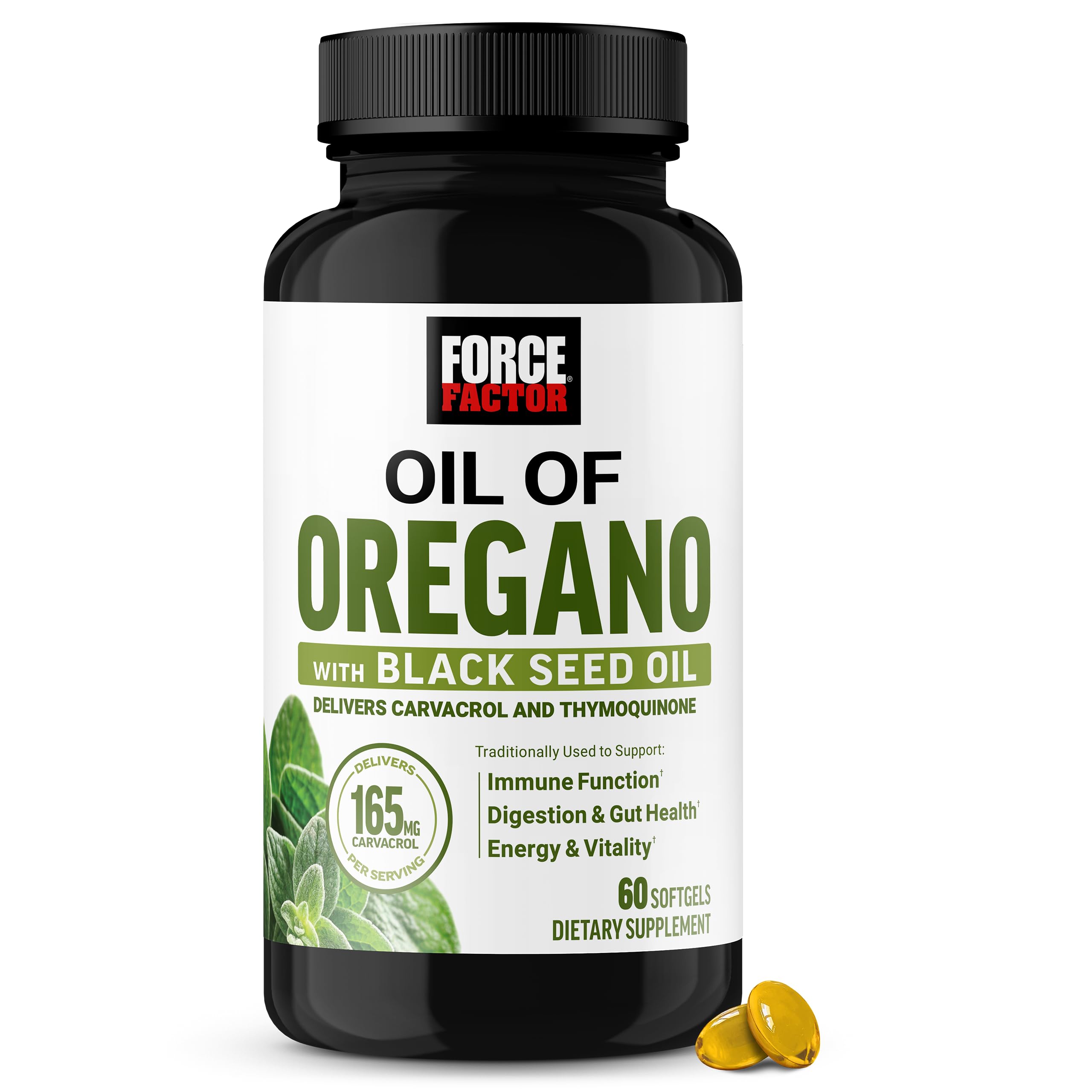 Force Factor Oil of Oregano with Black Seed Oil