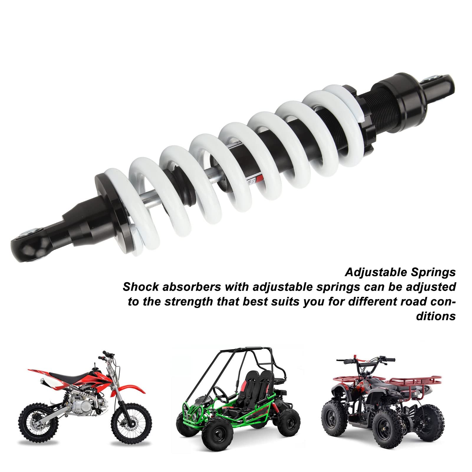 Ammortizzatore Regolabile da 350mm Ad Alte Prestazioni per 50cc a 250cc Dirt Bike ATV Go Kart