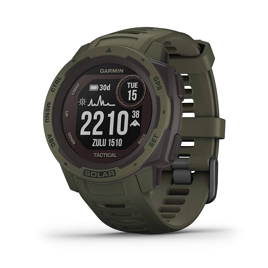 Garmin ガミン Instinct Tactical (7428) Garmin Instinct Solar Tactical, Solar-Powered Rugged Outdoor