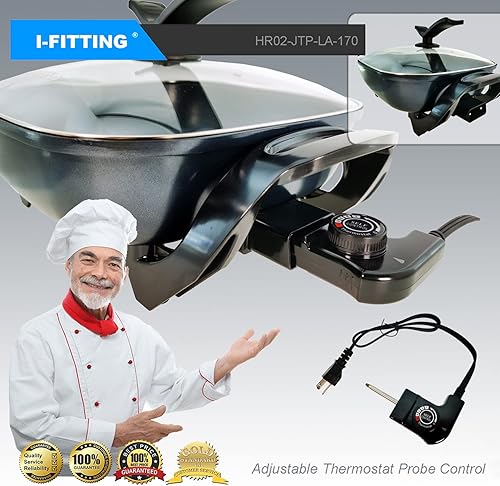 Miniatura 9 de Cable de sonda de termostato ajustable para fumadores Masterbuilt y parrillas eléctricas, ahumador eléctrico para exterioreshogares, cable de