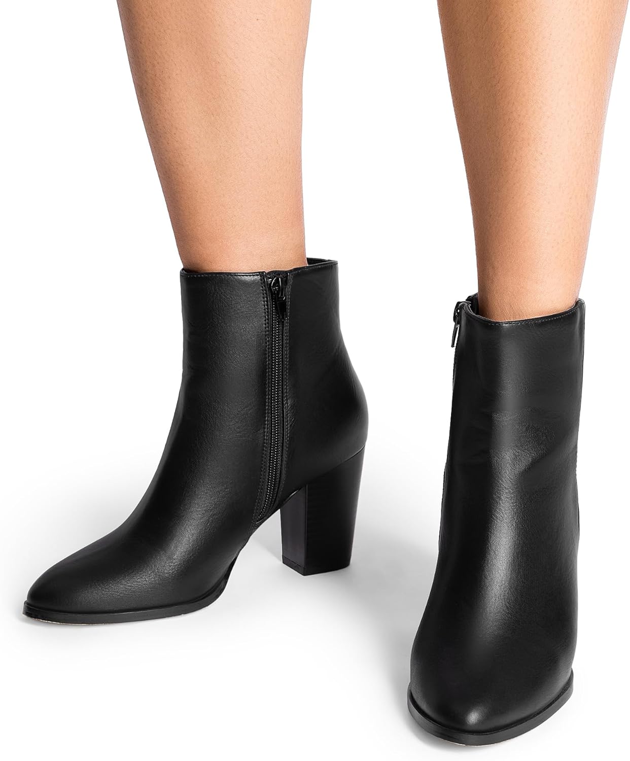 DREAM PAIRS Women's Ankle Boots Chunky Block Heel Booties - Image 8