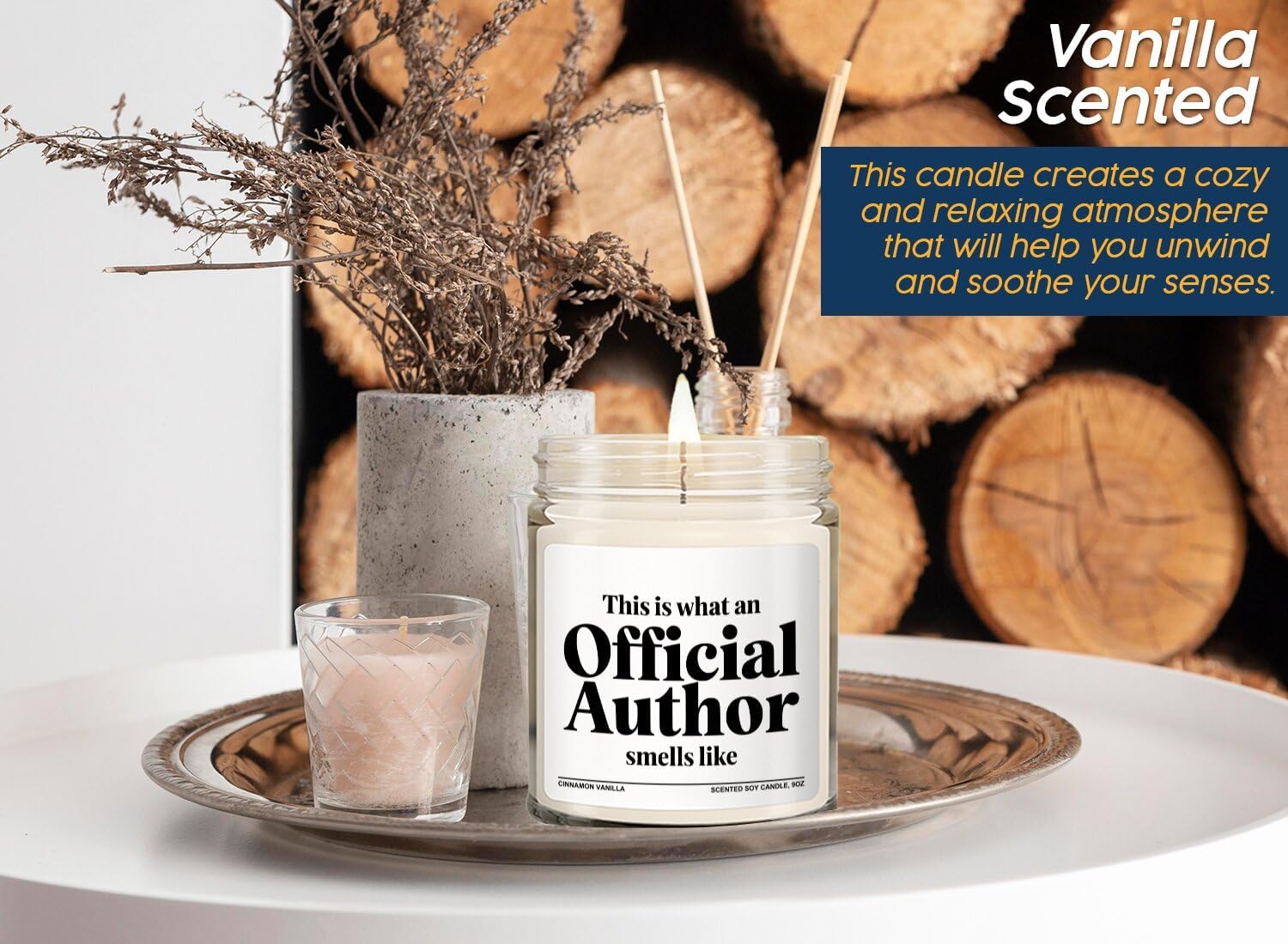 Published Author Vanilla Candle - This is F - Published Author Gifts For Aspiring Writer Journalist