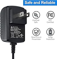 Vista 4 de LotFancy Fuente de alimentación de pedal de guitarra, adaptador de corriente continua de 9 V 1 A con cable de cadena margarita de 5 vías