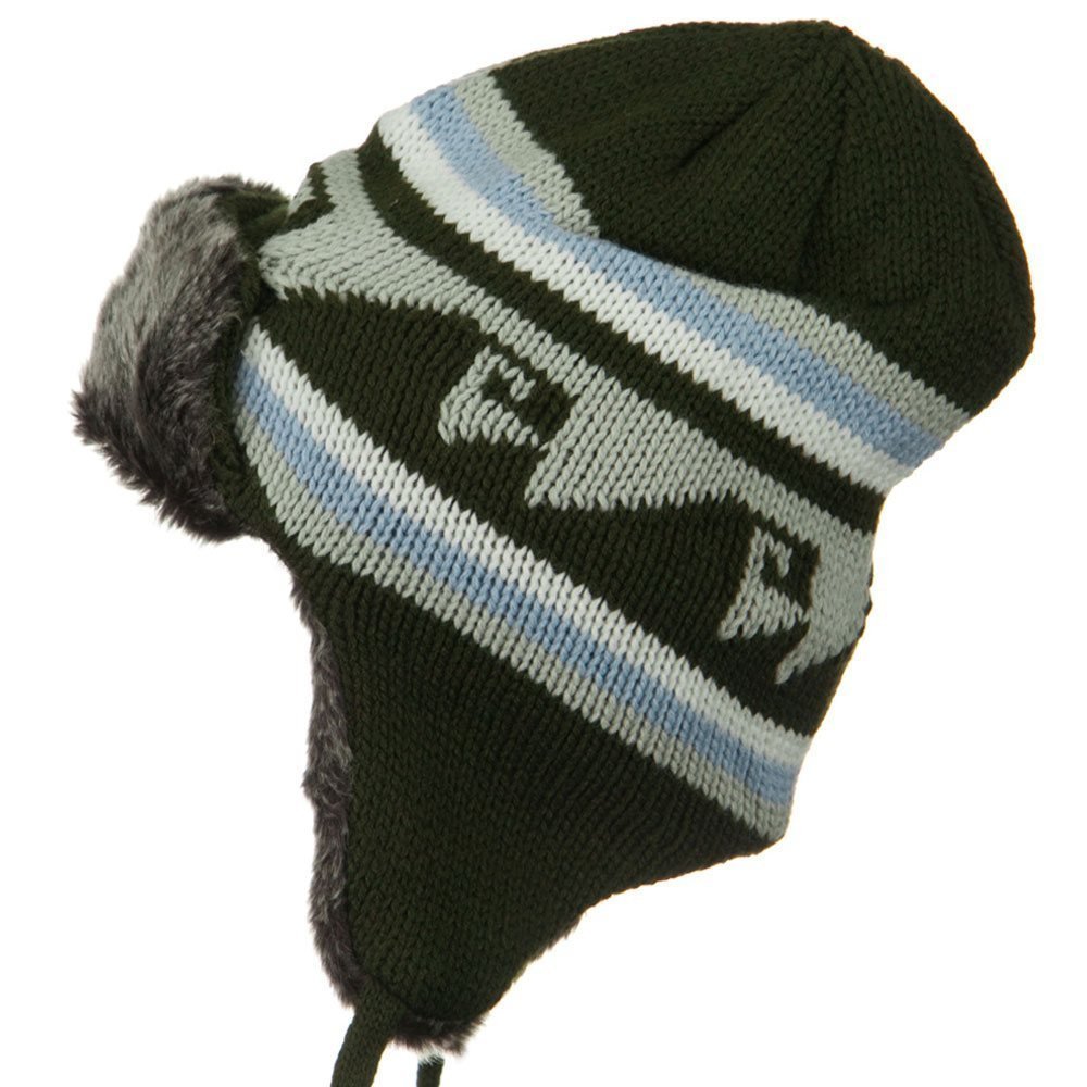 Nochilla Unisex Diamond Visions Deluxe Bomber Fur Lined Winter Hat One Size Green