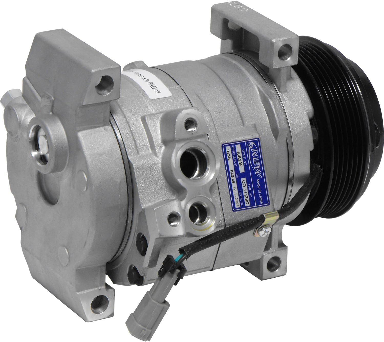 A/C Compressor 10S20F for Cadillac DeVille/Chevrolet Express 1500, Express 2500, Express 3500, Express Pasajeros, Silverado 1500, Silverado 2500 HD, Silverado 3500 HD/GMC Savana 1500, Savan. QR