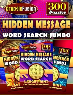 Hidden Message Word Search Jumbo: Large Print Hidden Word Find Puzzle Books