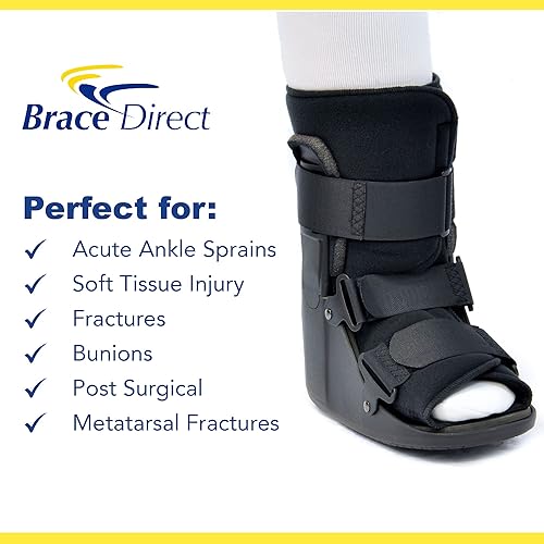 Miniatura 5 de Botas cortas para fracturas médicas sin aire, recuperación médica, protección, apoyo postoperatorio y bota de curación, lesiones de dedos, pies,