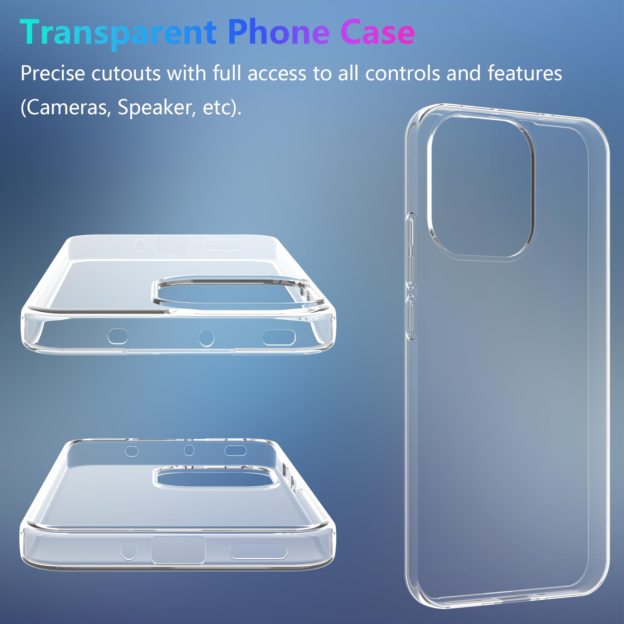 Cover Trasparente TPU + Vetro Temperato Per OPPO F15 / A91 Custodia Protettiva