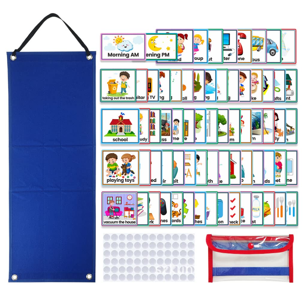 Tabla de tareas para niños con horarios visuales interactivos 8