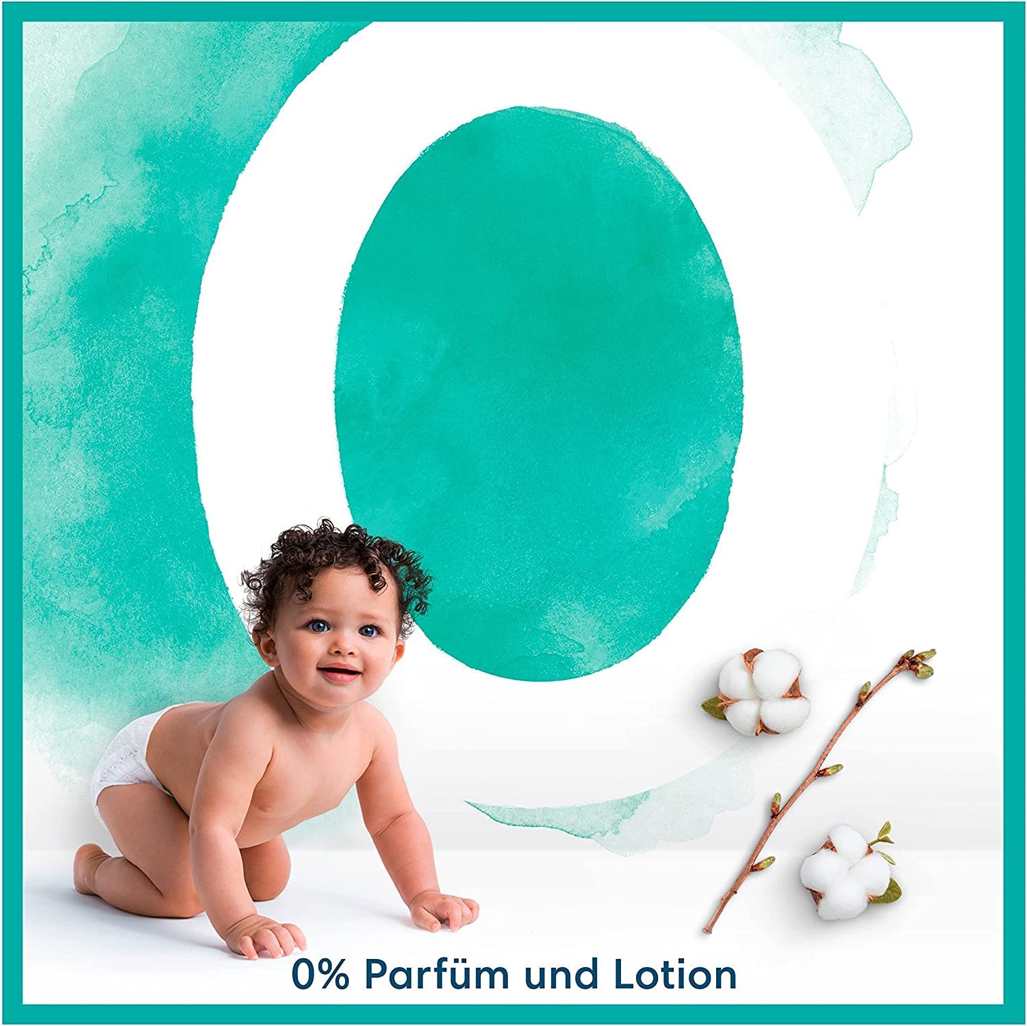 Pampers Harmonie Baby Set mit Windeln Größe 2 (4-8 kg, 240 Stück) MONATSBOX und Harmonie Aqua Baby Feuchttücher Box 720 Tücher (15 x 48), Baby Erstausstattung
