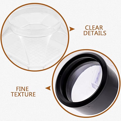 Miniatura 6 de UKCOCO 2 piezas, visor  caja de microscopio lupa estuche contenedor receptor kit para niños (color surtido)