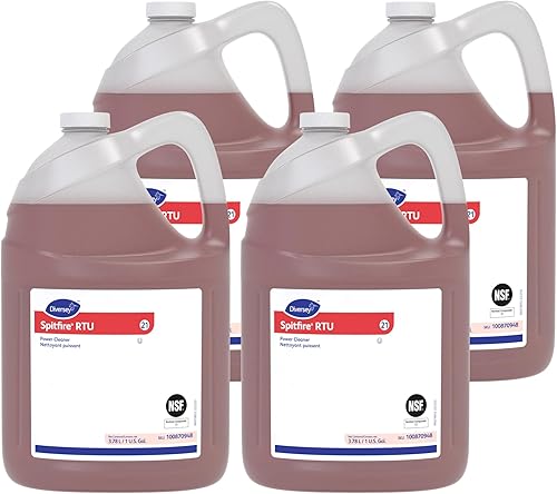 Spitfire Diversey SC 100870948 RTU Limpiador multiusos de energía líquida, desengrasante resistente para tiendas y cocinas, aroma a pino, repuesto