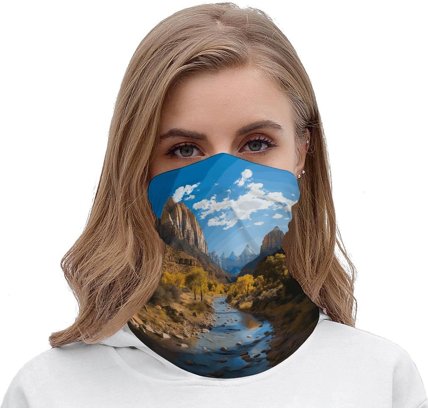 Zion National Park Neck Gaiter Cooling Breathable Face Mask UV Protection Scarf Hiking Bandana