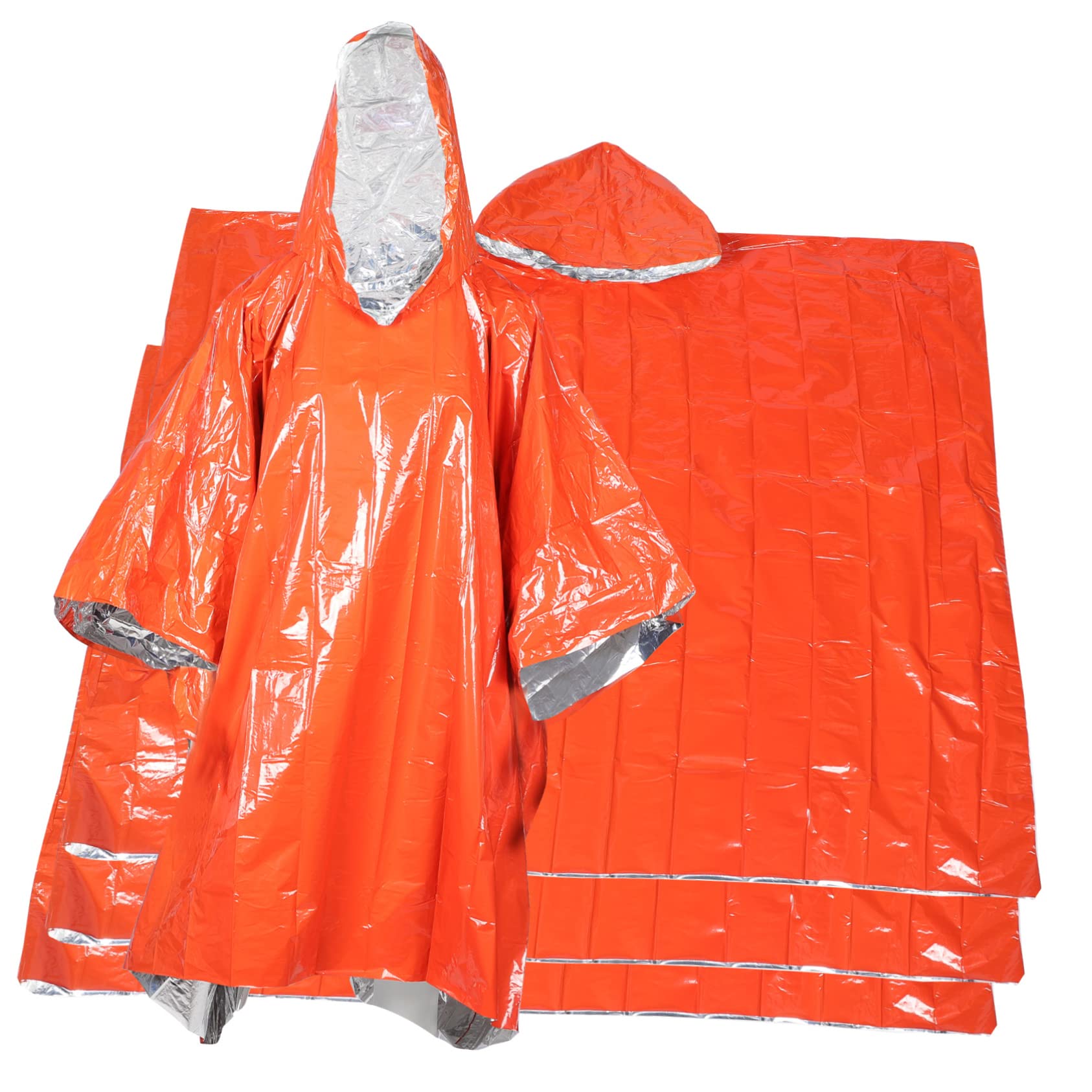 4piezas Ponchos Impermeables De Emergencia para Ciclismo Al Aire para Escalada De Emergencia para Acampar Poncho De Lluvia para Adultos Impermeables para Mujeres