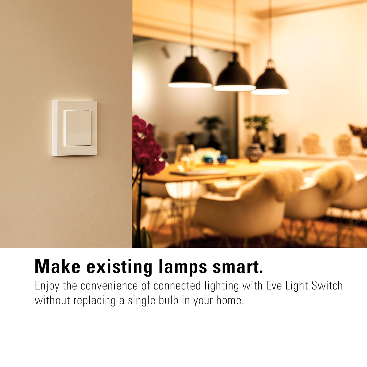 Eve 20EBW1701 Smart Light Switch, White
